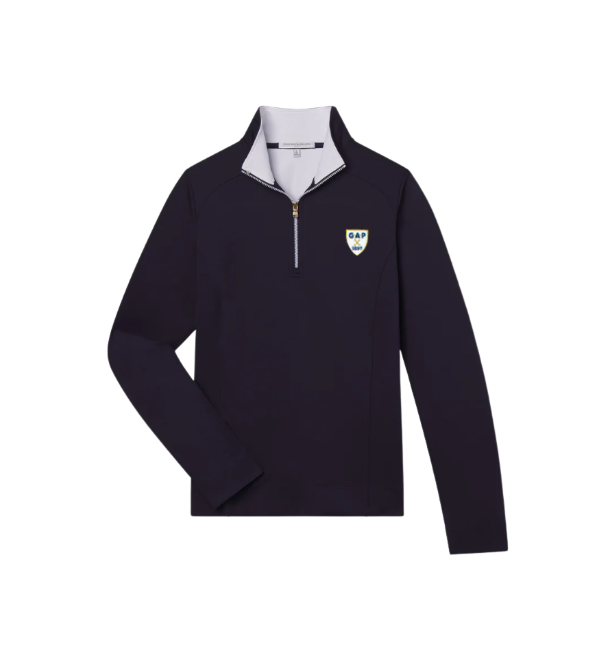 Fairway & Greene Ladies Wells 1/4 Zip - GAP logo (navy)